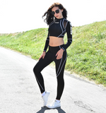 Load image into Gallery viewer, Jogging suit female yoga training suit
