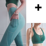 Load image into Gallery viewer, Fitness Yoga Pants for Women High Waist Solid Pocket

